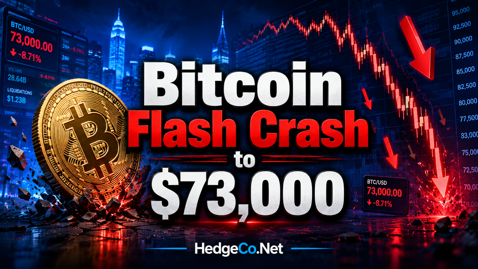 Bitcoin “Flash Crash” to $73,000 Puts Crypto Risk Appetite Back on Watch: